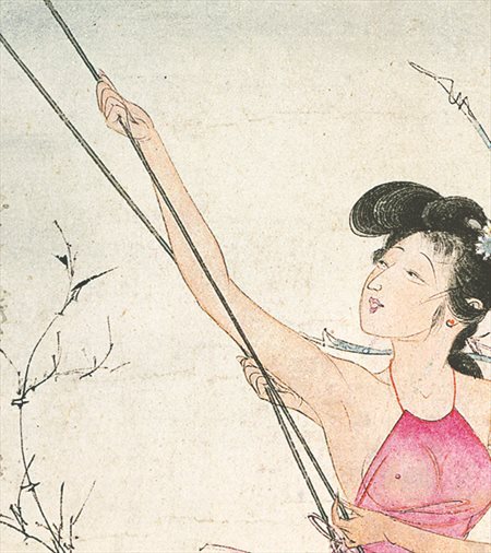 天等县-胡也佛的仕女画和最知名的金瓶梅秘戏图
